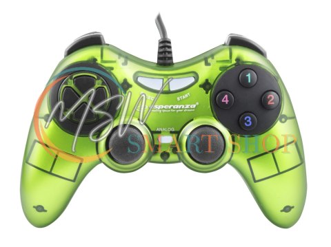 EGG105G Gamepad PC USB Fighter zielony Esperanza EGG105G Gamepad PC USB Fighter zielony Esperanza