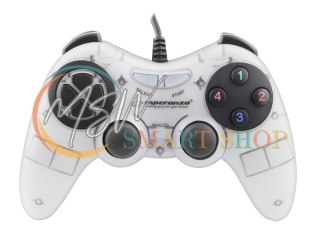 EGG105W Gamepad PC USB Fighter biały Esperanza