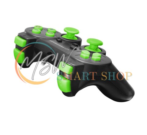 EGG107G Gamepad PC/PS3 USB Trooper czarno-zielony Esperanza EGG107G Gamepad PC/PS3 USB Trooper czarno-zielony Esperanza
