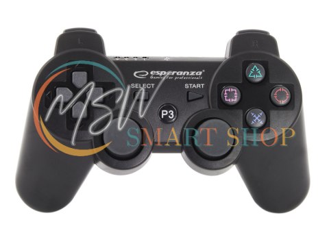 EGG109K Gamepad bezprzewodowy Bluetooth PS3 Marine czarny Esperanza EGG109K Gamepad bezprzewodowy Bluetooth PS3 Marine czarny Esperanza