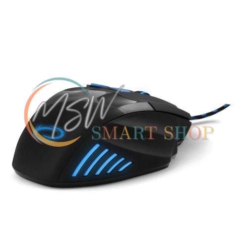 EGM201B Mysz przewodowa dla graczy 7D optyczna USB MX201 Wolf niebieska EGM201B Mysz przewodowa dla graczy 7D optyczna USB MX201 Wolf niebieska