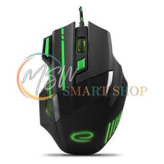 EGM201G Mysz przewodowa dla graczy 7D optyczna USB MX201 Wolf zielona