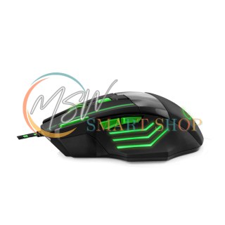 EGM201G Mysz przewodowa dla graczy 7D optyczna USB MX201 Wolf zielona