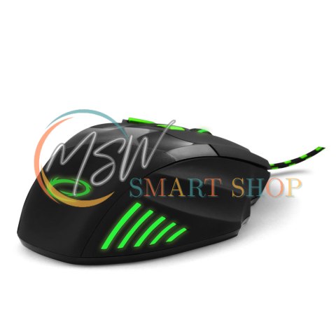 EGM201G Mysz przewodowa dla graczy 7D optyczna USB MX201 Wolf zielona EGM201G Mysz przewodowa dla graczy 7D optyczna USB MX201 Wolf zielona