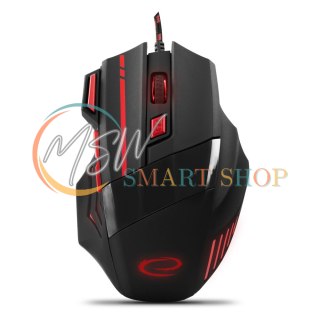 EGM201R Mysz przewodowa dla graczy 7D optyczna USB MX201 Wolf czerwona
