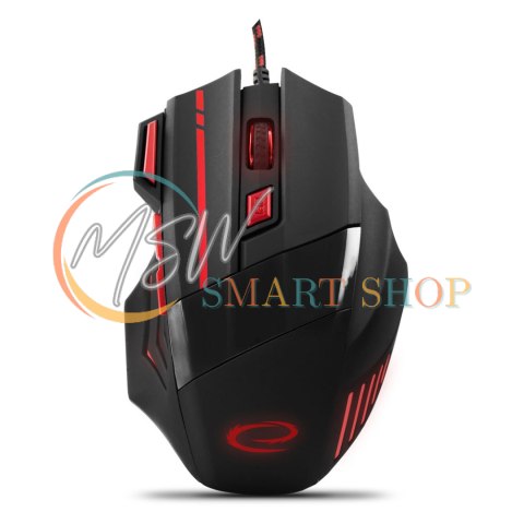 EGM201R Mysz przewodowa dla graczy 7D optyczna USB MX201 Wolf czerwona EGM201R Mysz przewodowa dla graczy 7D optyczna USB MX201 Wolf czerwona
