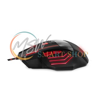 EGM201R Mysz przewodowa dla graczy 7D optyczna USB MX201 Wolf czerwona