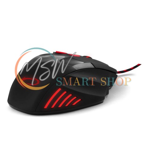EGM201R Mysz przewodowa dla graczy 7D optyczna USB MX201 Wolf czerwona EGM201R Mysz przewodowa dla graczy 7D optyczna USB MX201 Wolf czerwona