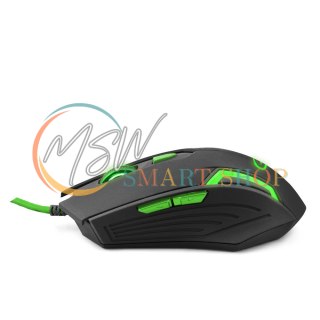 EGM205G Mysz przewodowa dla graczy 6D optyczna USB MX205 Fighter zielona