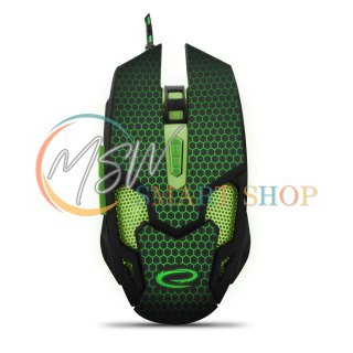 EGM207G Mysz przewodowa dla graczy 6D optyczna USB MX207 Cobra zielona