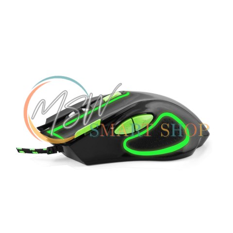 EGM401KG Mysz przewodowa dla graczy 7D optyczna USB MX401 Hawk czarno-zielona EGM401KG Mysz przewodowa dla graczy 7D optyczna USB MX401 Hawk czarno-zielona