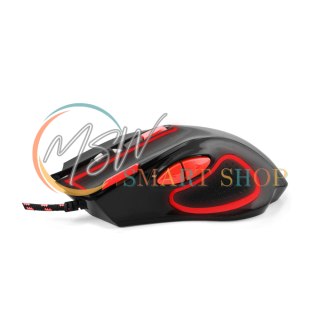 EGM401KR Mysz przewodowa dla graczy 7D optyczna USB MX401 Hawk czarno-czerwona
