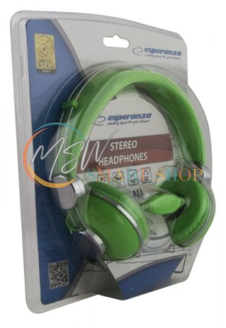 EH149G Słuchawki Audio Macau zielone Esperanza