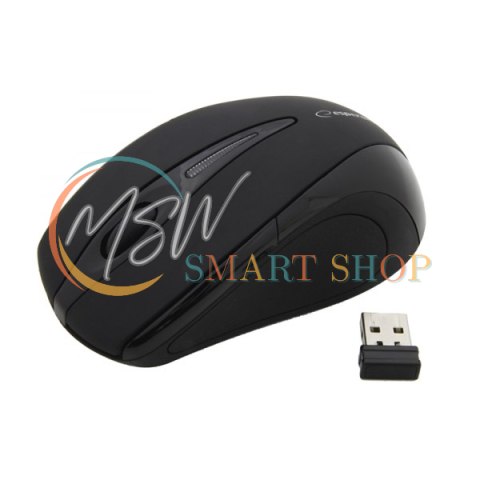 EM101K Mysz bezprzewodowa 2.4GHz 3D optyczna USB Antares czarna EM101K Mysz bezprzewodowa 2.4GHz 3D optyczna USB Antares czarna