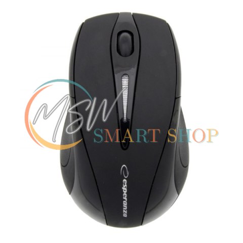 EM101K Mysz bezprzewodowa 2.4GHz 3D optyczna USB Antares czarna EM101K Mysz bezprzewodowa 2.4GHz 3D optyczna USB Antares czarna