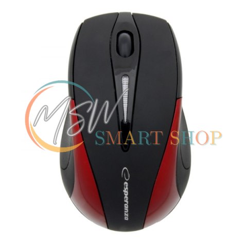 EM101R Mysz bezprzewodowa 2.4GHz 3D optyczna USB Antares czerwona EM101R Mysz bezprzewodowa 2.4GHz 3D optyczna USB Antares czerwona