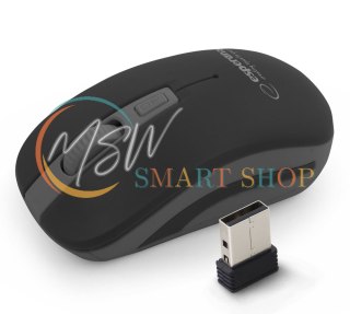 EM126EK Mysz bezprzewodowa 2.4GHz 4D optyczna USB Uranus czarno-szara