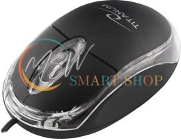 TM102K Mysz przewodowa 3D optyczna USB Raptor czarna Titanum
