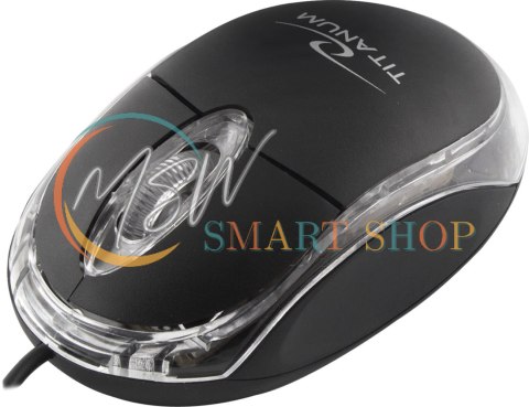 TM102K Mysz przewodowa 3D optyczna USB Raptor czarna Titanum TM102K Mysz przewodowa 3D optyczna USB Raptor czarna Titanum
