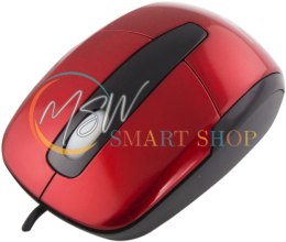 TM108R Mysz przewodowa 3D optyczna USB Barracuda czerwona Titanum