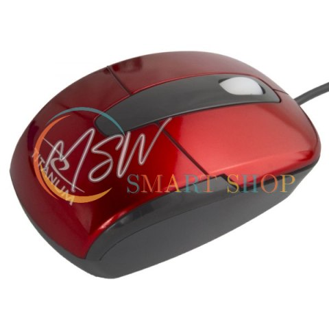 TM108R Mysz przewodowa 3D optyczna USB Barracuda czerwona Titanum TM108R Mysz przewodowa 3D optyczna USB Barracuda czerwona Titanum