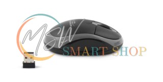 TM116E Mysz bezprzewodowa 2.4GHz 3D optyczna USB Vulture czarno-szara