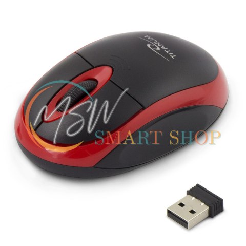 TM116R Mysz bezprzewodowa 2.4GHz 3D optyczna USB Vulture czarno-czerwona TM116R Mysz bezprzewodowa 2.4GHz 3D optyczna USB Vulture czarno-czerwona