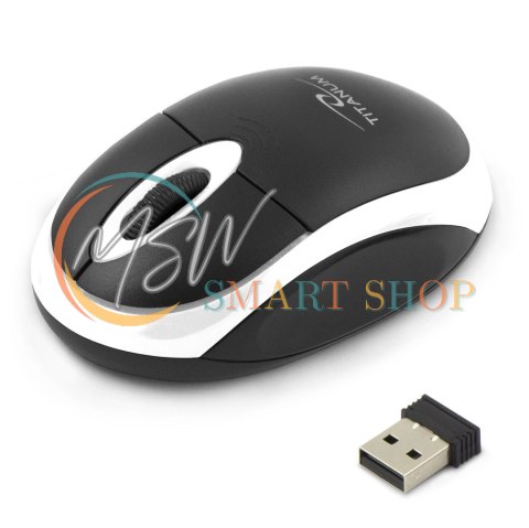 TM116W Mysz bezprzewodowa 2.4GHz 3D optyczna USB Vulture czarno-biała TM116W Mysz bezprzewodowa 2.4GHz 3D optyczna USB Vulture czarno-biała