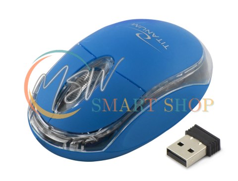 TM120B Mysz bezprzewodowa 2.4GHz 3D optyczna USB Condor niebieska TM120B Mysz bezprzewodowa 2.4GHz 3D optyczna USB Condor niebieska
