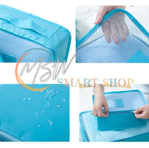 BQ28F Organizer podróżny 6 szt blue