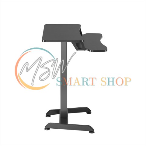 Biurko elektryczne Maclean, regulacja wys., stolik, stacja robocza, do pracy stojąco siedzącej, max wys 122cm, max 37 kg, MC-835