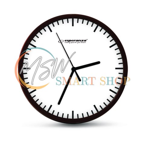 EHC010W Esperanza zegar ścienny budapest biały EHC010W Esperanza zegar ścienny budapest biały