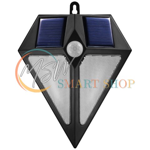 Lampa LED Maclean, Solarna, Ścienna, Z czujnikiem ruchu, 6 LED, 2x solar, MCE168 Lampa LED Maclean, Solarna, Ścienna, Z czujnikiem ruchu, 6 LED, 2x solar, MCE168
