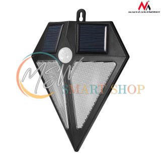 Lampa LED Maclean, Solarna, Ścienna, Z czujnikiem ruchu, 6 LED, 2x solar, MCE168