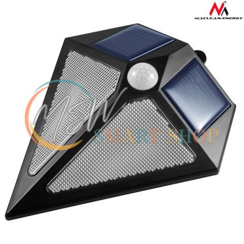 Lampa LED Maclean, Solarna, Ścienna, Z czujnikiem ruchu, 6 LED, 2x solar, MCE168 Lampa LED Maclean, Solarna, Ścienna, Z czujnikiem ruchu, 6 LED, 2x solar, MCE168