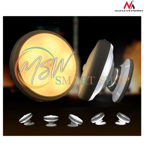 Lampa LED z sensorem ruchu Maclean, magnes, tylne podświetlenie, tryby świecenia: ciągły, czujnik PIR, 3xAAA, MCE223 Lampa LED z sensorem ruchu Maclean, magnes, tylne podświetlenie, tryby świecenia: ciągły, czujnik PIR, 3xAAA, MCE223