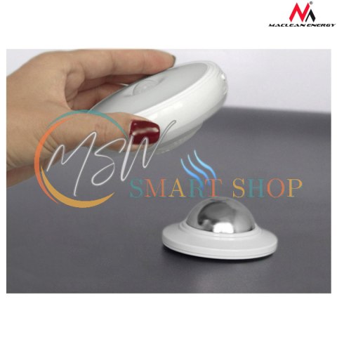 Lampa LED z sensorem ruchu Maclean, magnes, tylne podświetlenie, tryby świecenia: ciągły, czujnik PIR, 3xAAA, MCE223 Lampa LED z sensorem ruchu Maclean, magnes, tylne podświetlenie, tryby świecenia: ciągły, czujnik PIR, 3xAAA, MCE223