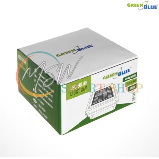 Lampa solarna LED na słupek GreenBlue, 60x60mm, daszek kopertowy, GB126