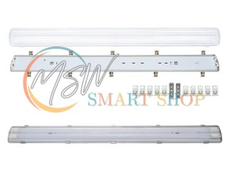 Oprawa hermetyczna przemysłowa ip65 led 2x120cm t8 g13 jednostronnie zasilana