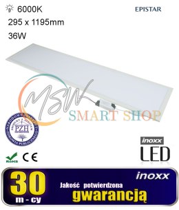 Panel led 120x30 36w lampa sufitowa slim kaseton 6000k zimny