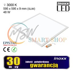 Panel led 60x60 48w lampa sufitowa kaseton 3000k ciepły