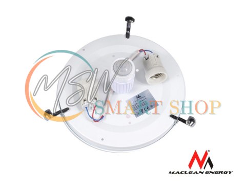Plafon z czujnikiem ruchu Maclean, sufitowy, z czujnikiem PIR, max. 2x40W, E27, MCE22