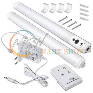 Podszafkowa lampa LED Maclean, liniowa, zestaw 2 moduły z pilotem i zasilaczem, max 4 moduły na jednym zasilaczu, MCE245
