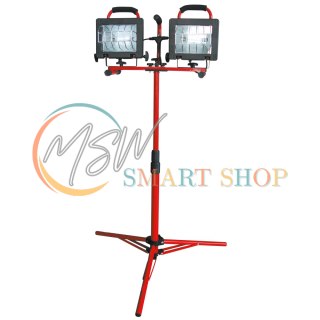 Podwójna lampa halogenowa statyw-przenośna 2x500w ce proline