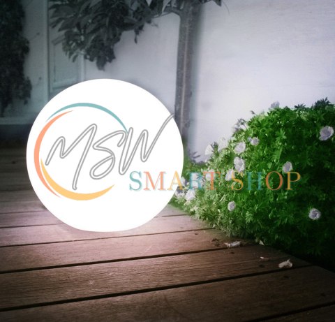 Solarna lampa GreenBlue, wolnostojąca, ogrodowa, kula 25x25x58cm, bialy LED, GB166
