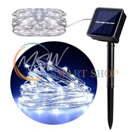 Solarna lampa ogrodowa GreenBlue ozdobna 100 LED 10m 600mAh GB164