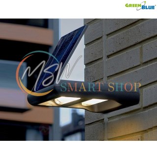 Solarna lampa ścienna GreenBlue GB131 LED 12W - dwia niezależne kierunki światła