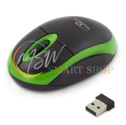 TM116G Titanum mysz bezprz. 2.4ghz 3d opt. usb vulture czarno-zielona