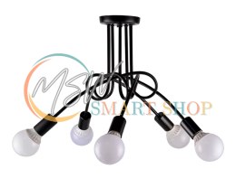 ZD74A Nowoczesna lampa żyrandol 5 czarny