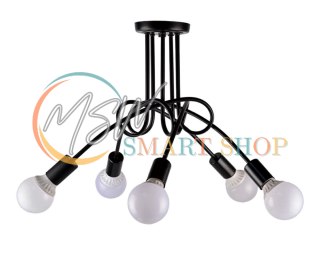 ZD74A Nowoczesna lampa żyrandol 5 czarny